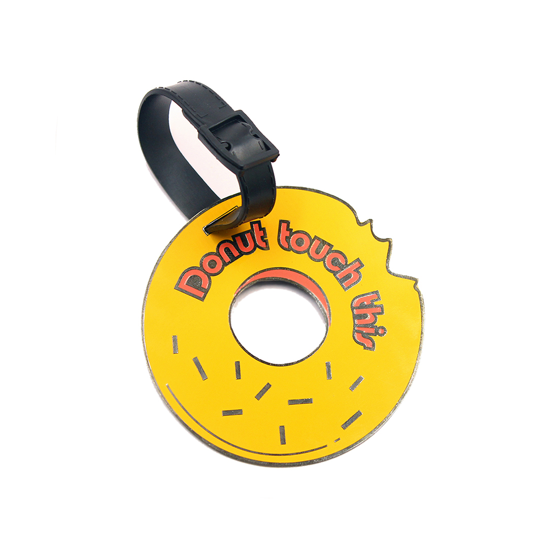 Donut Luggage Tag and customized luggage tag from the second project in delhi india