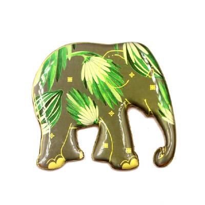 Photo Dome Elephant Lapel Pin Maker & Epoxy Badge Elephant Pin Manufacturer from Delhi India